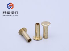 平圆头中空黄铜铆钉