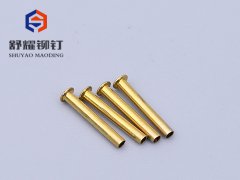 圆头半空黄铜铆钉