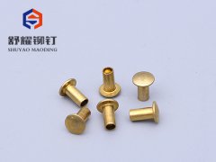 圆头中空黄铜铆钉